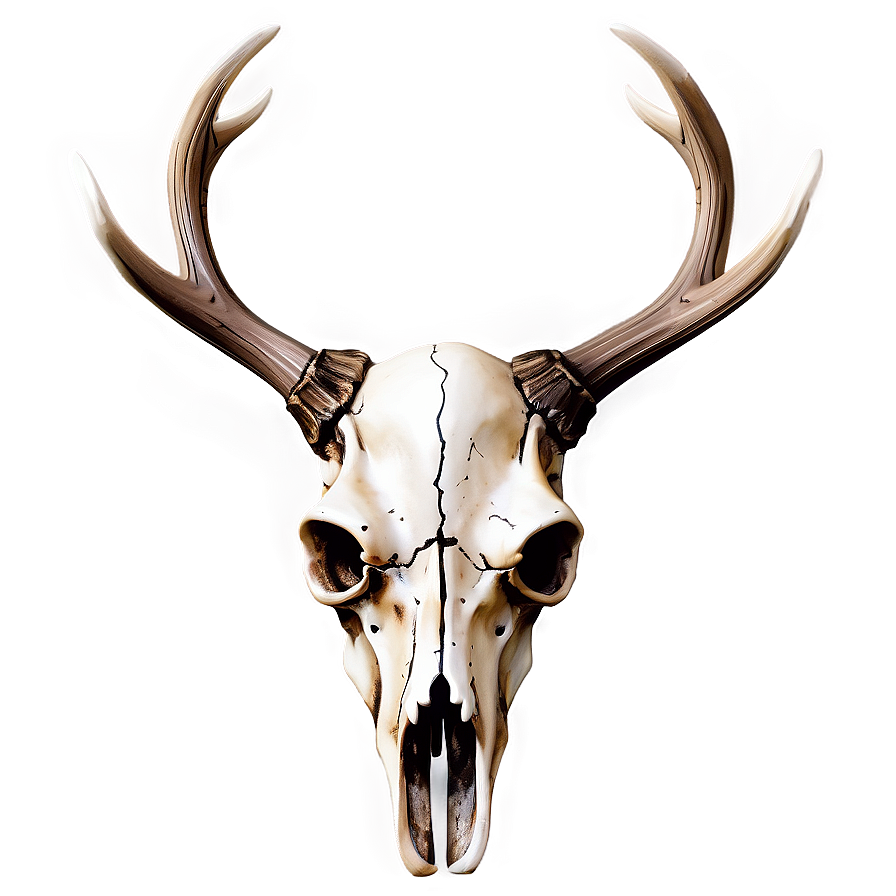 Rustic Deer Skull Design Png Ppe33 PNG image