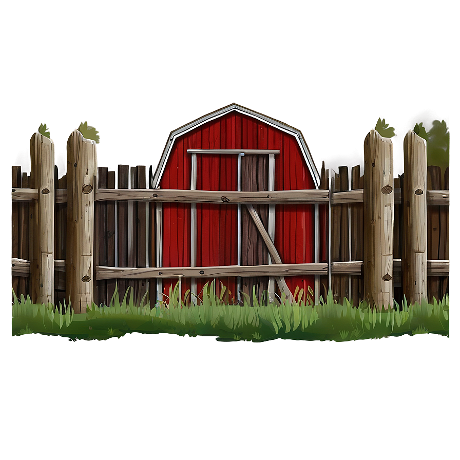 Rustic Farm Fence Png 05242024 PNG image