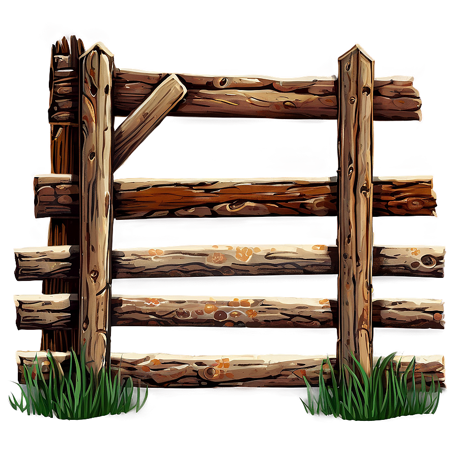 Rustic Farm Fence Png Nwd96 PNG image