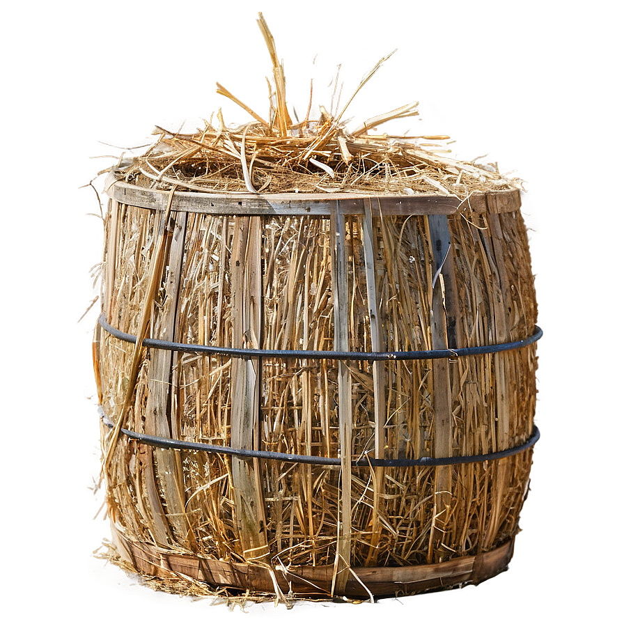 Rustic Farm Hay Bales Png Sca PNG image