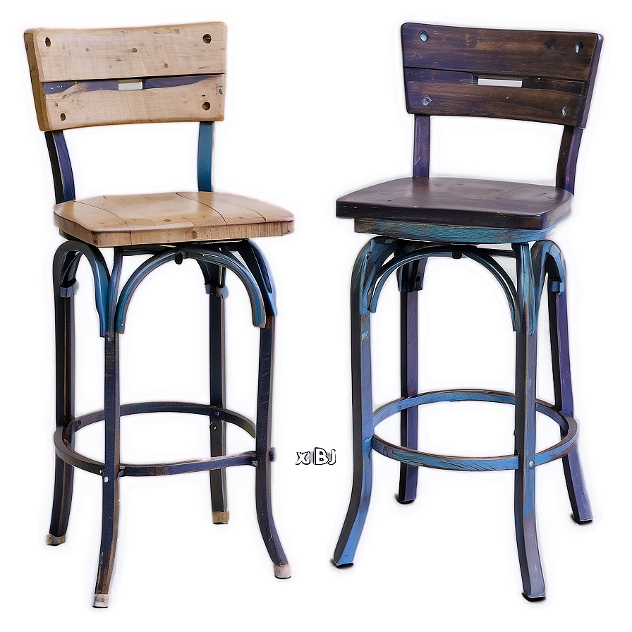 Rustic Farmhouse Barstool Png 06282024 PNG image