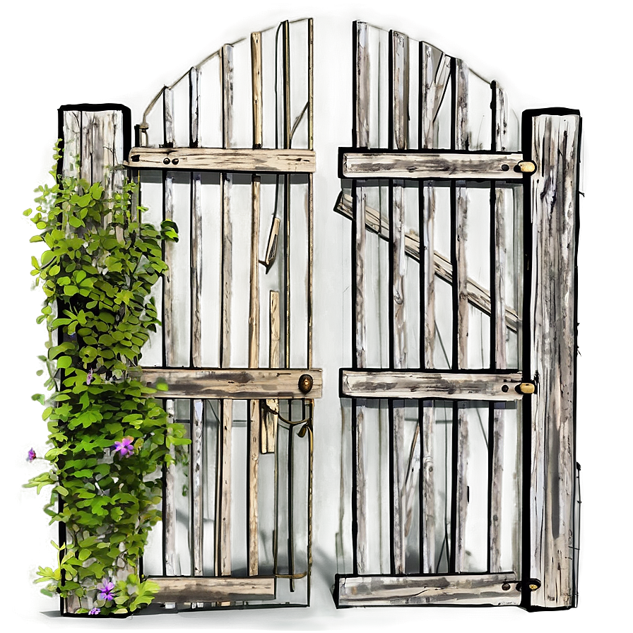 Rustic Farmhouse Gate Png Rlv8 PNG image