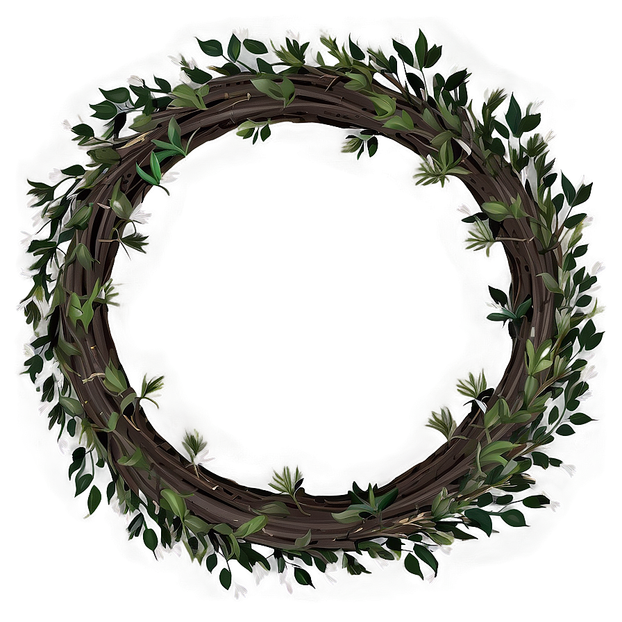 Rustic Farmhouse Wreath Png 05242024 PNG image