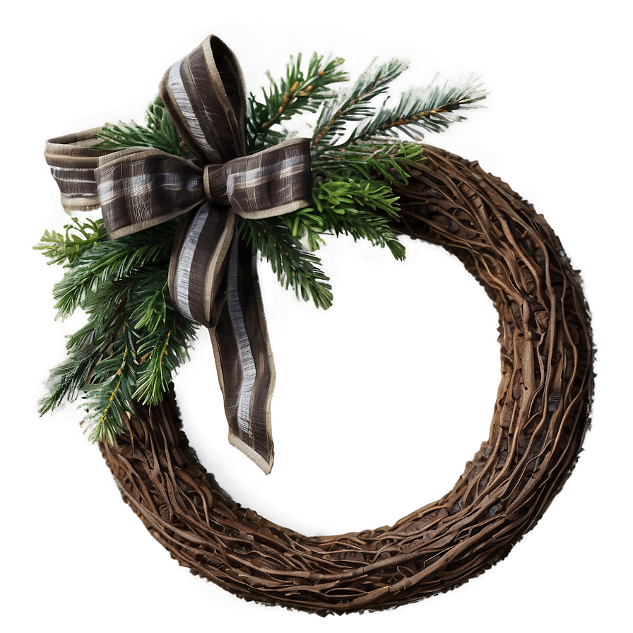 Rustic Farmhouse Wreath Png 61 PNG image