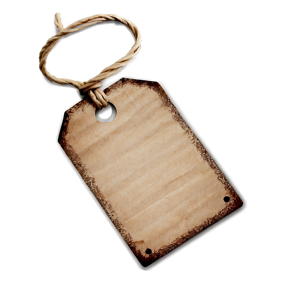 Rustic Gift Tag Png 60 PNG image