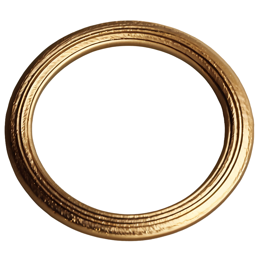 Rustic Gold Circle Frame Png Pxo PNG image