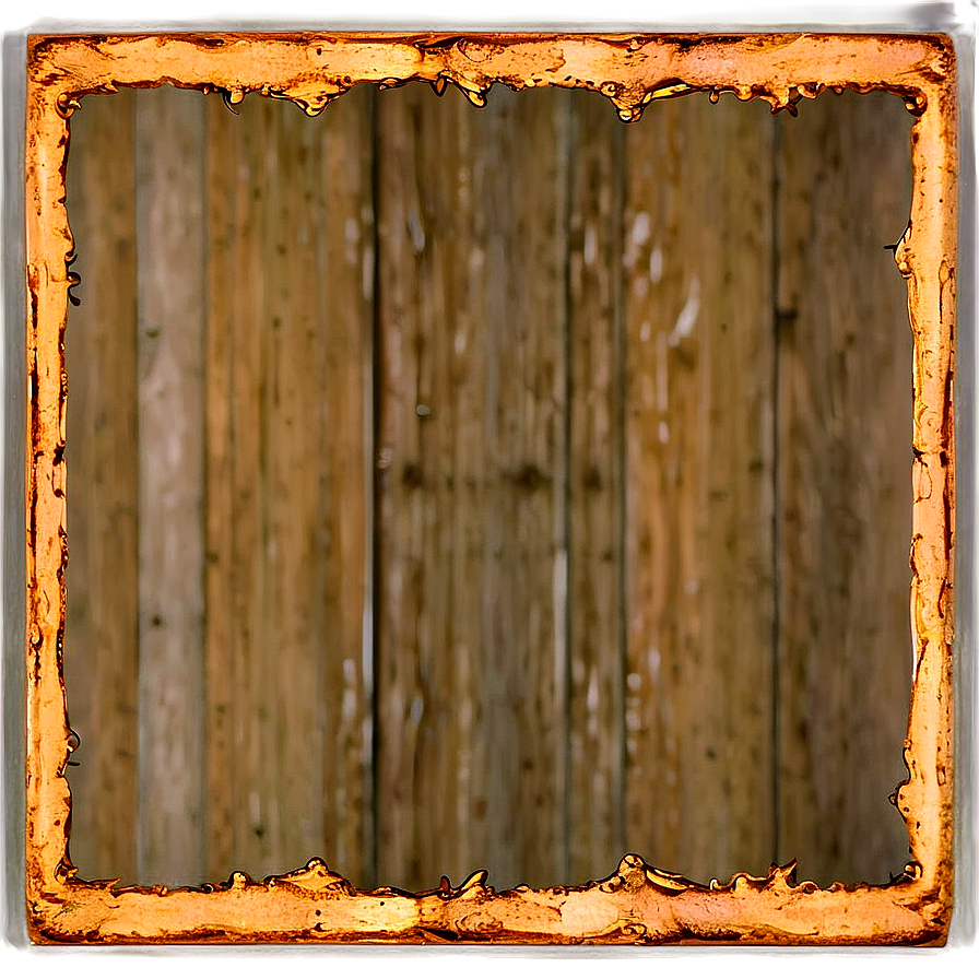 Rustic Gold Rectangle Png 06272024 PNG image