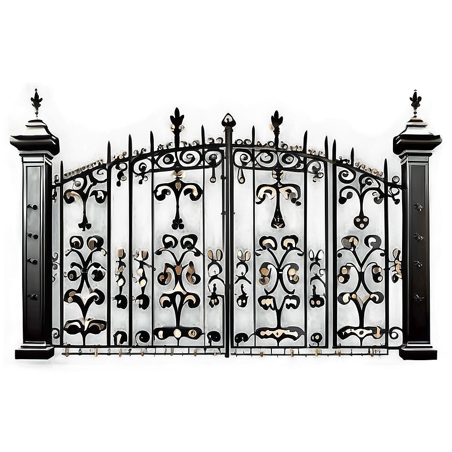 Rustic Iron Gate Png 05242024 PNG image