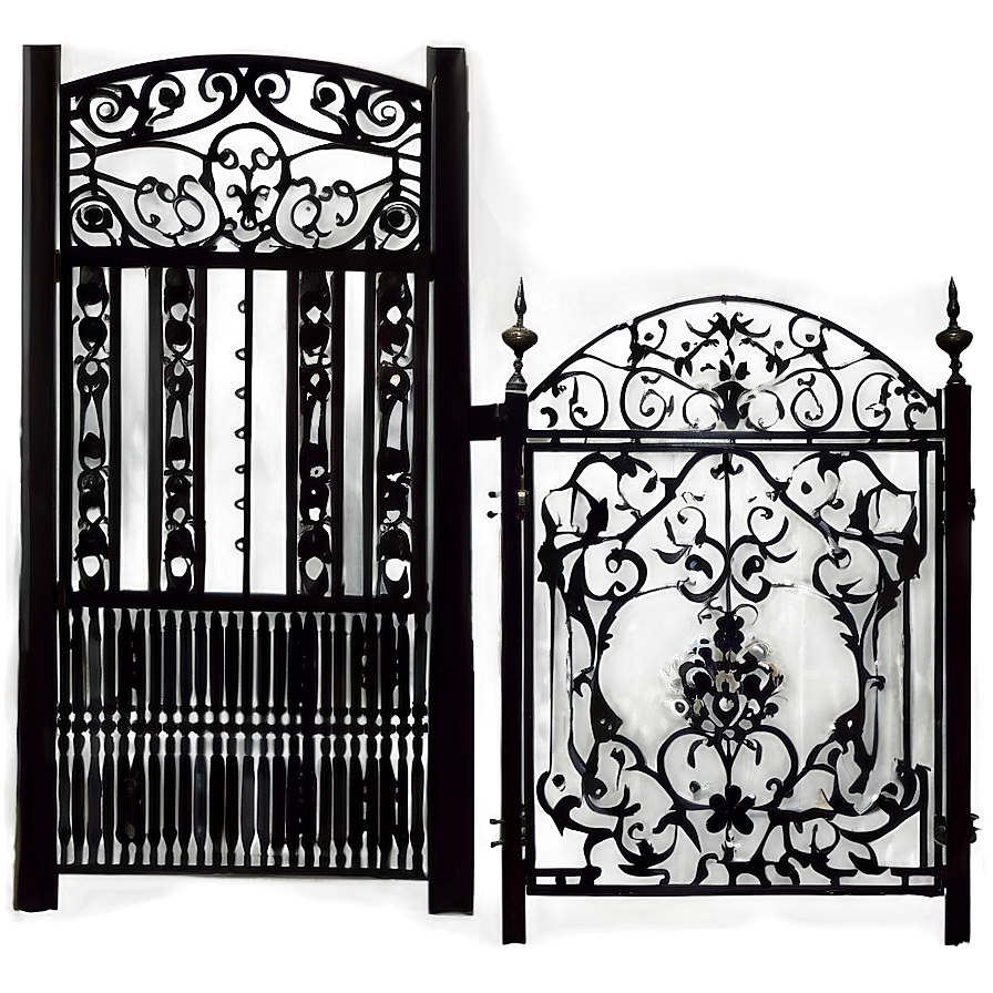 Rustic Iron Gate Png Vfp76 PNG image