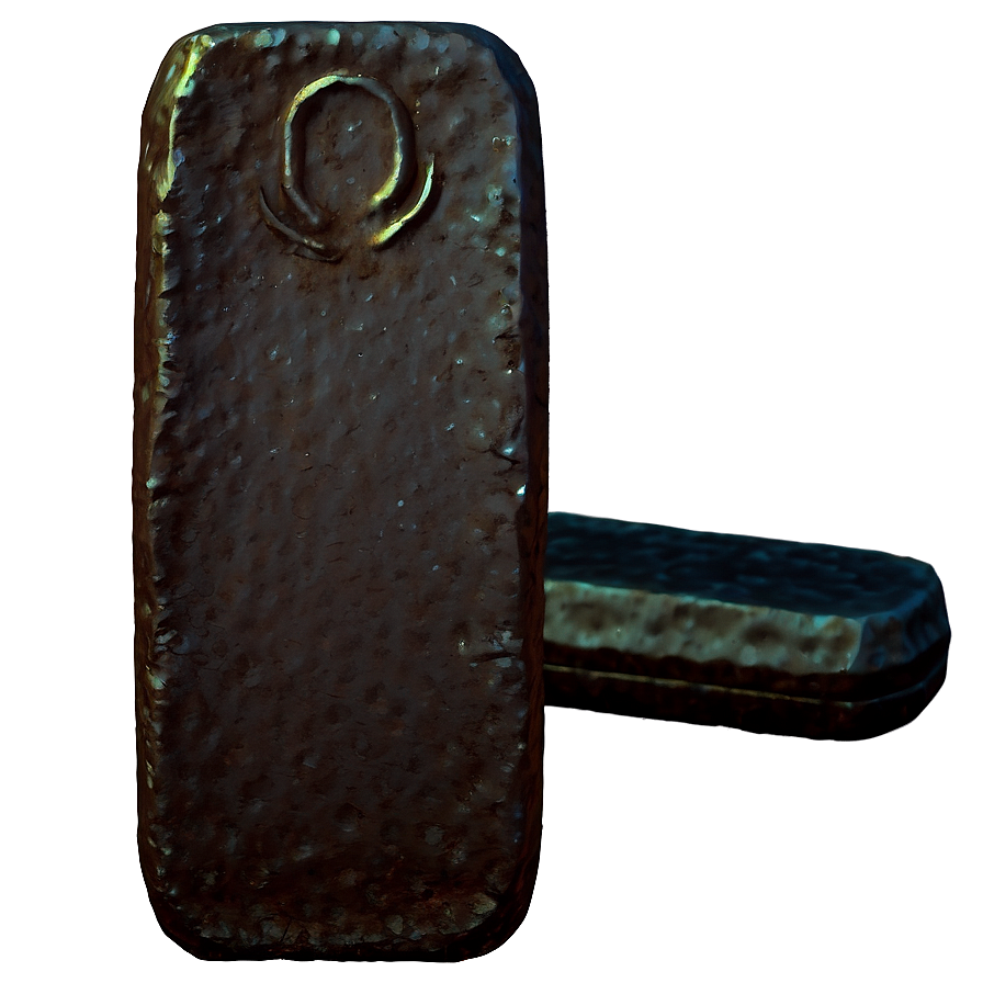 Rustic Iron Ingot Png 06272024 PNG image