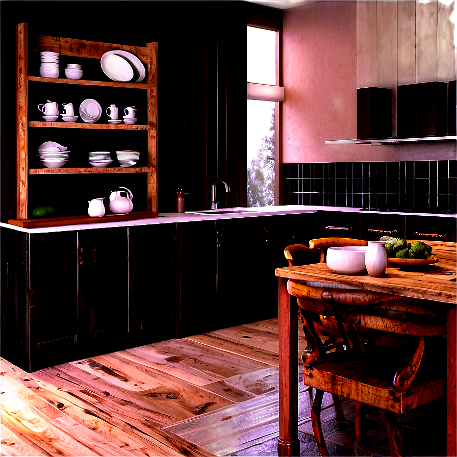 Rustic Kitchen Interior Png Lpa13 PNG image