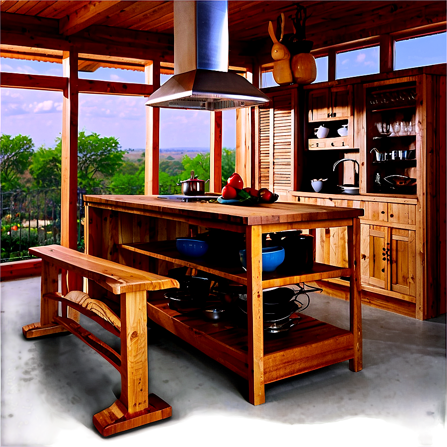 Rustic Kitchen Interior Png Ndr37 PNG image