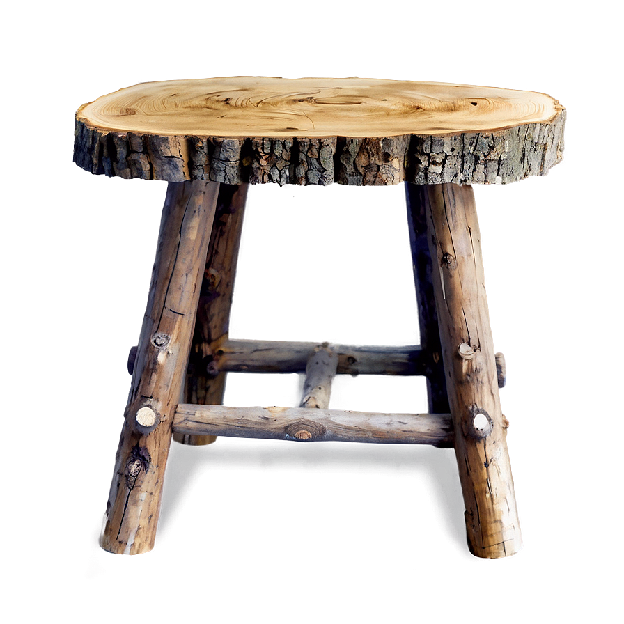 Rustic Log Table Png 05042024 PNG image