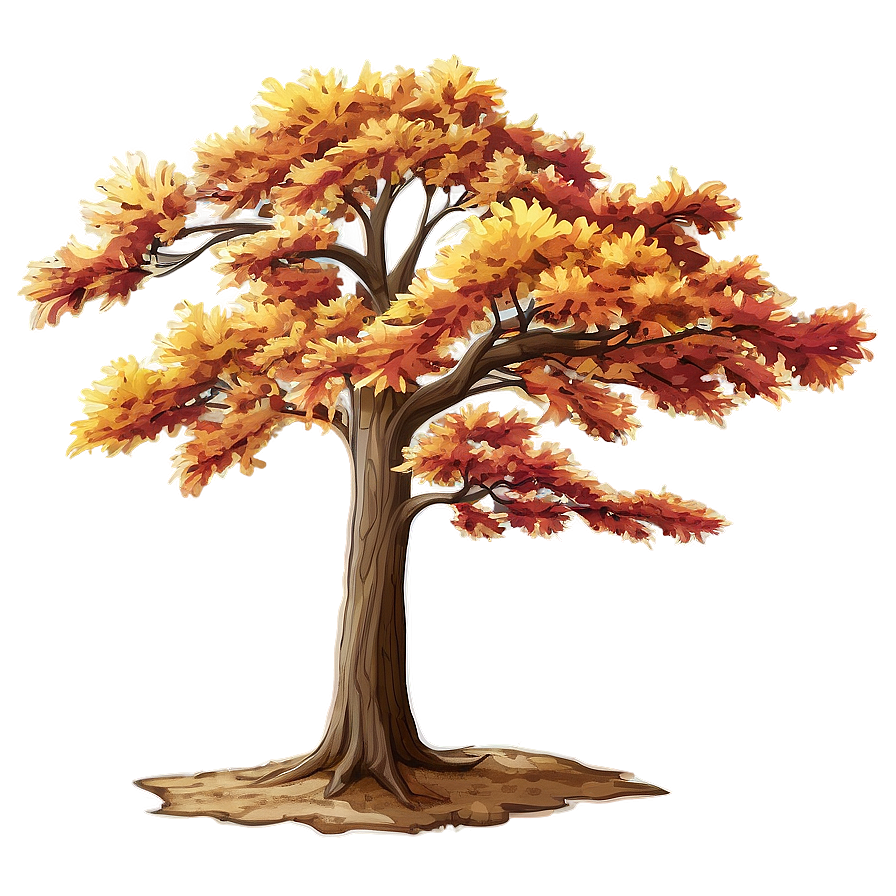 Rustic Maple Tree Landscape Png 88 PNG image