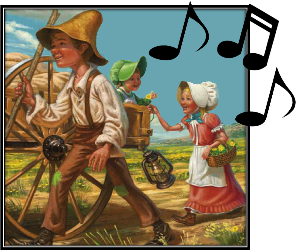 Rustic Musical Walk PNG image