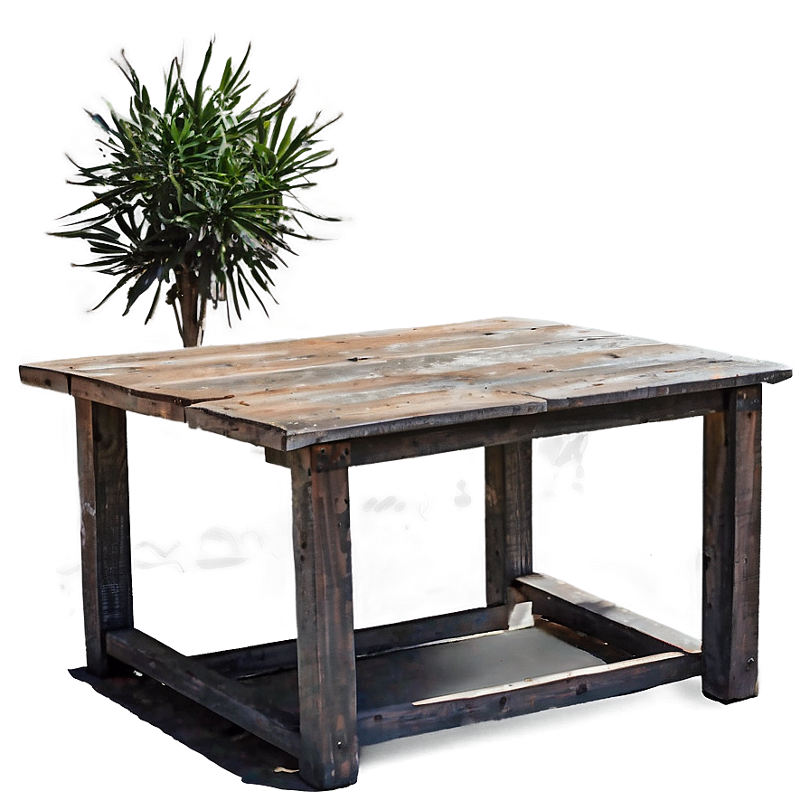 Rustic Outdoor Table Png Bcp71 PNG image