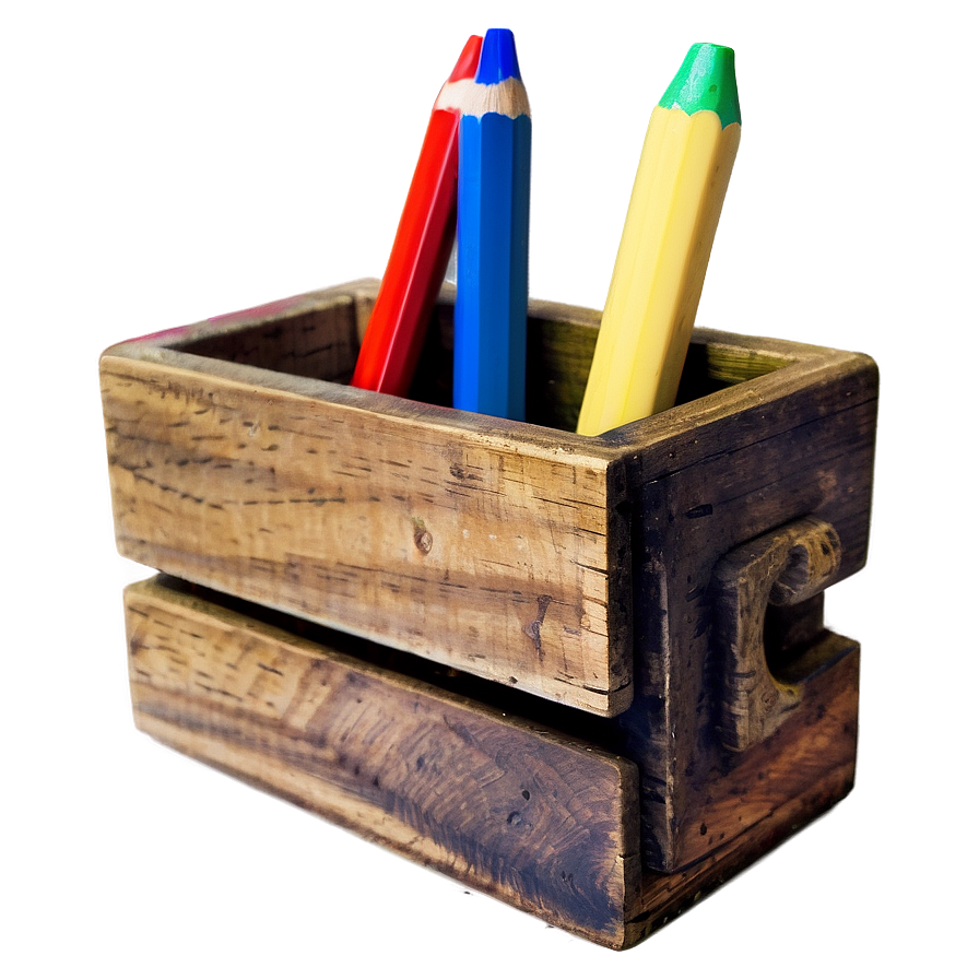 Rustic Pencil Holder Png 06282024 PNG image