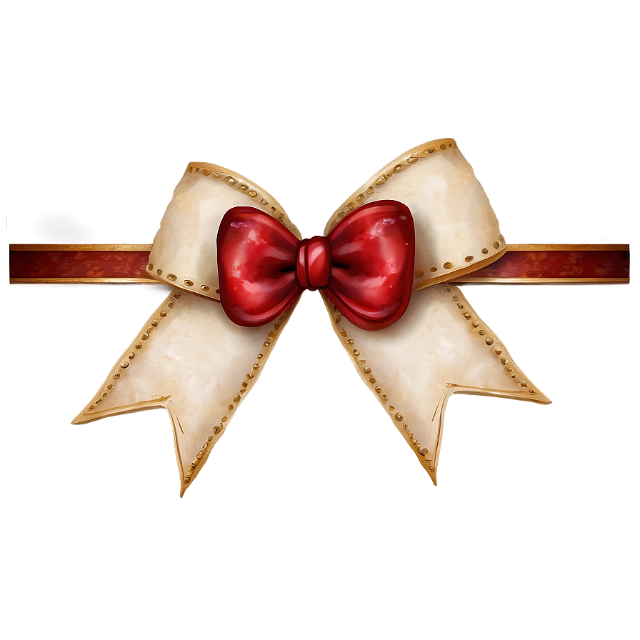 Rustic Red Bow Png 05252024 PNG image