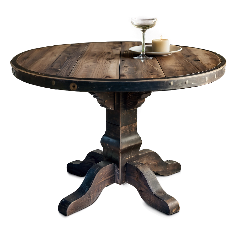 Rustic Round Table Charm Png Plh PNG image