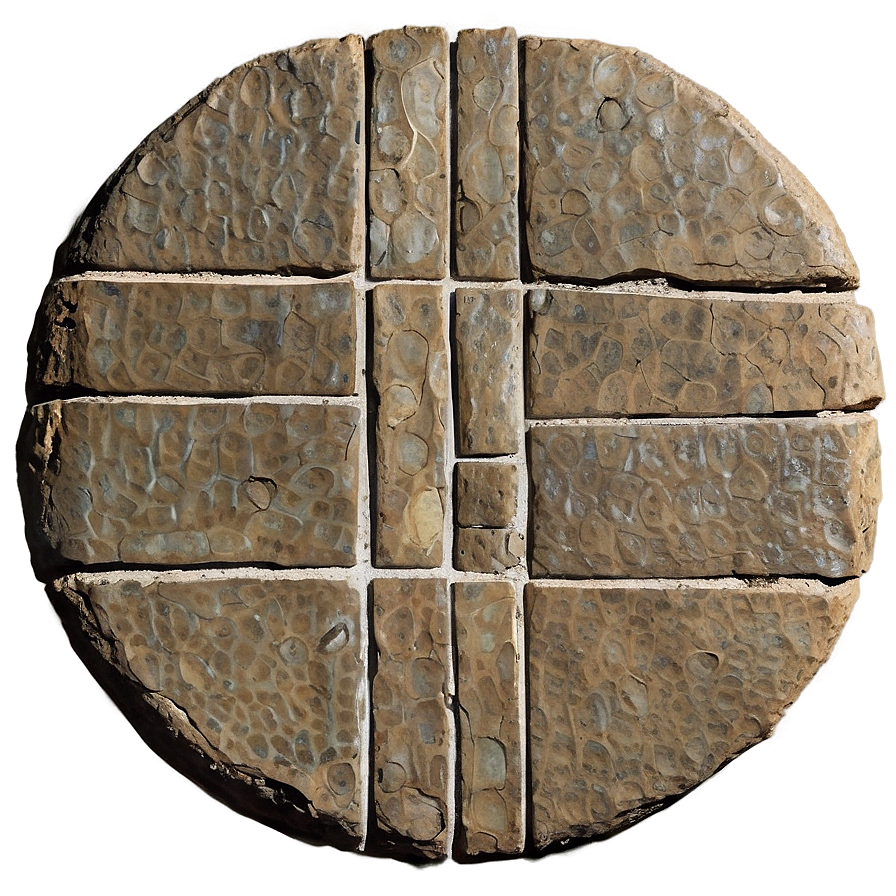 Rustic Stone Paving Png 06272024 PNG image