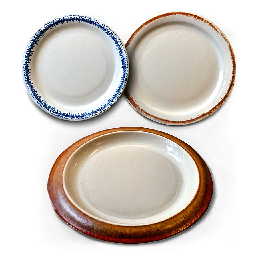 Rustic Stoneware Plates Png 06202024 PNG image