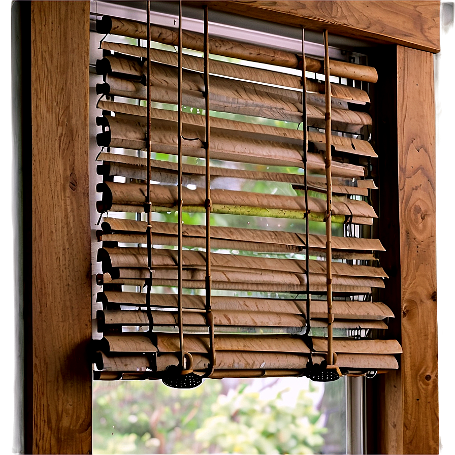 Rustic Style Blinds Png 06242024 PNG image