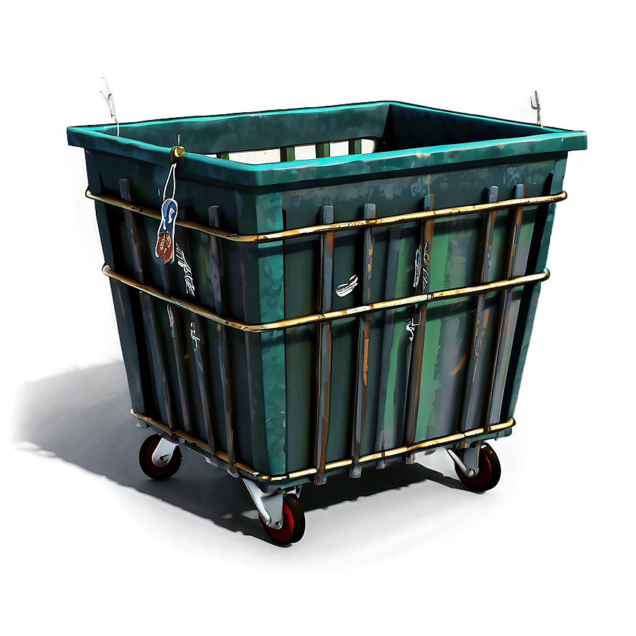 Rustic Trash Bin Rendering Png 53 PNG image