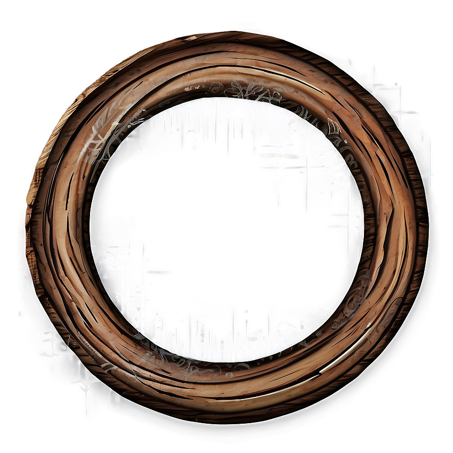 Rustic Wood Circle Cut Png Afh61 PNG image