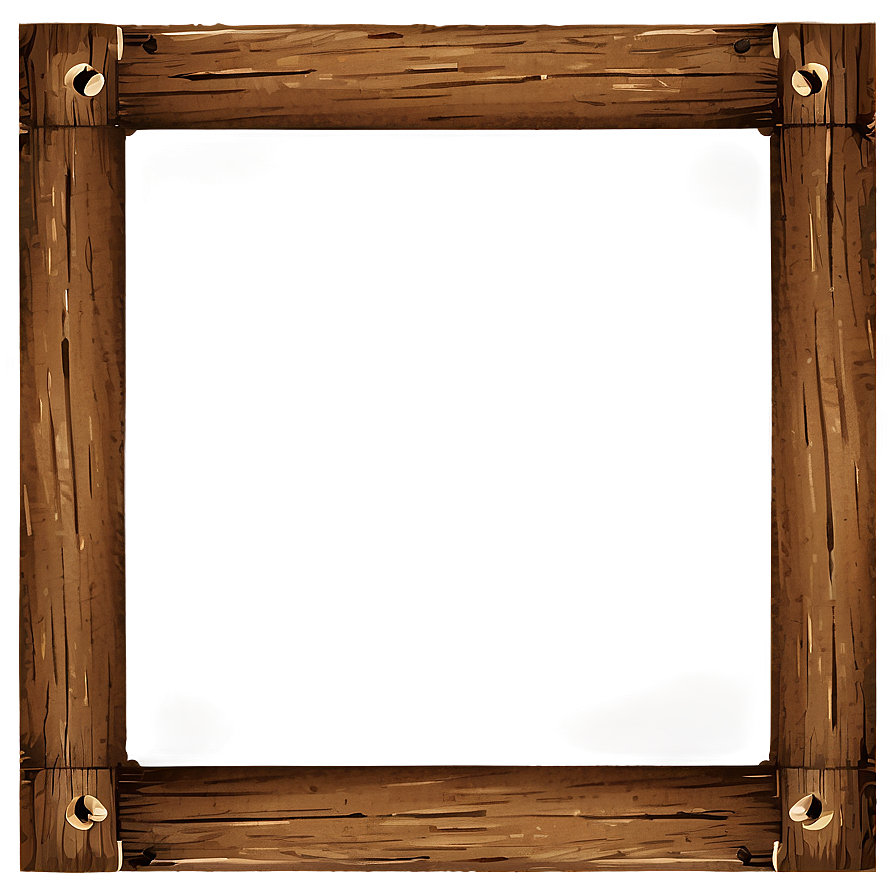 Rustic Wood Frame Png 15 PNG image