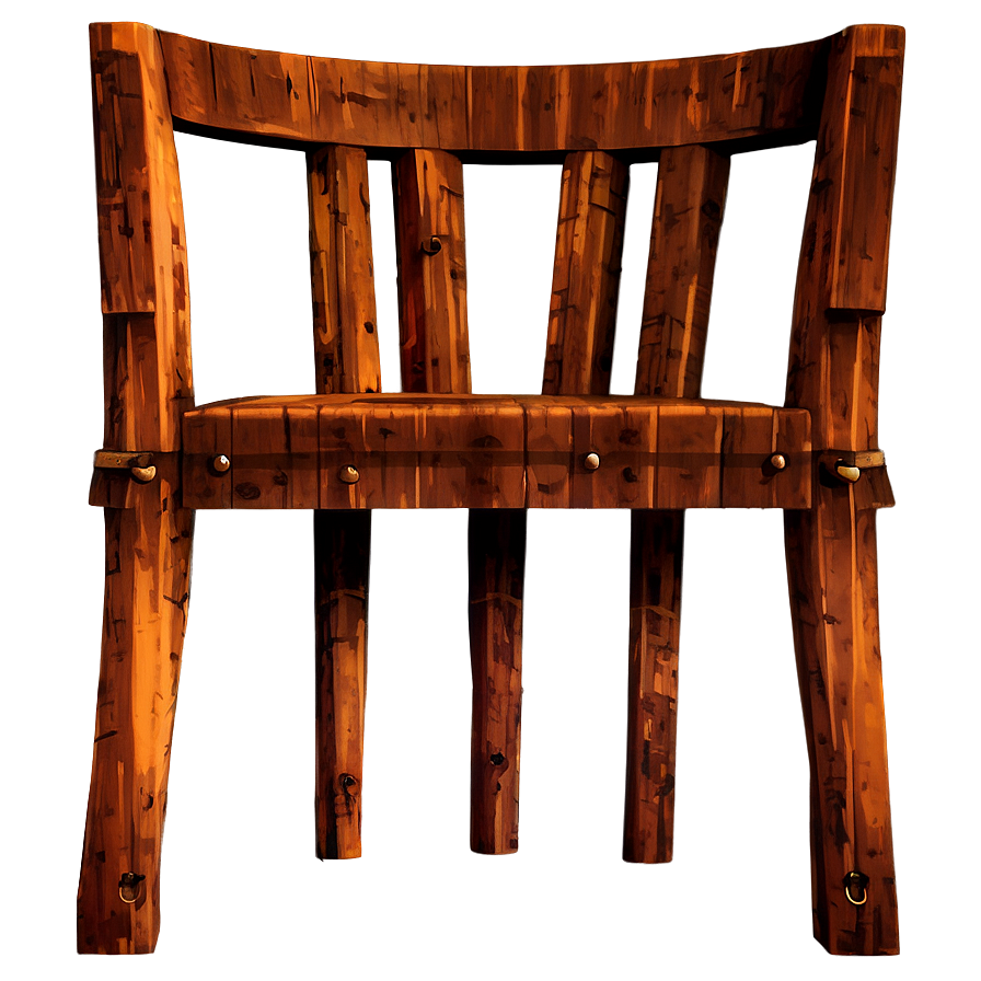 Rustic Wooden Chair Png Prd PNG image