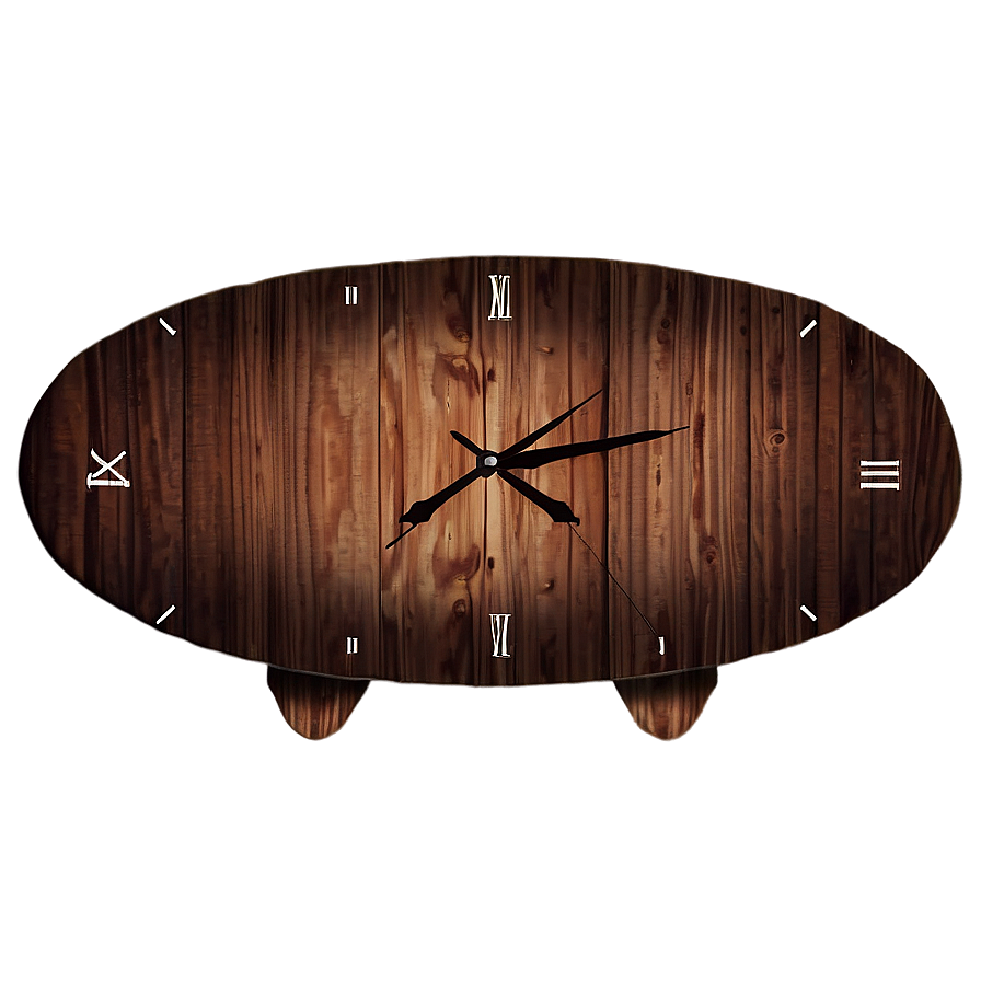 Rustic Wooden Clock Png Ehf53 PNG image