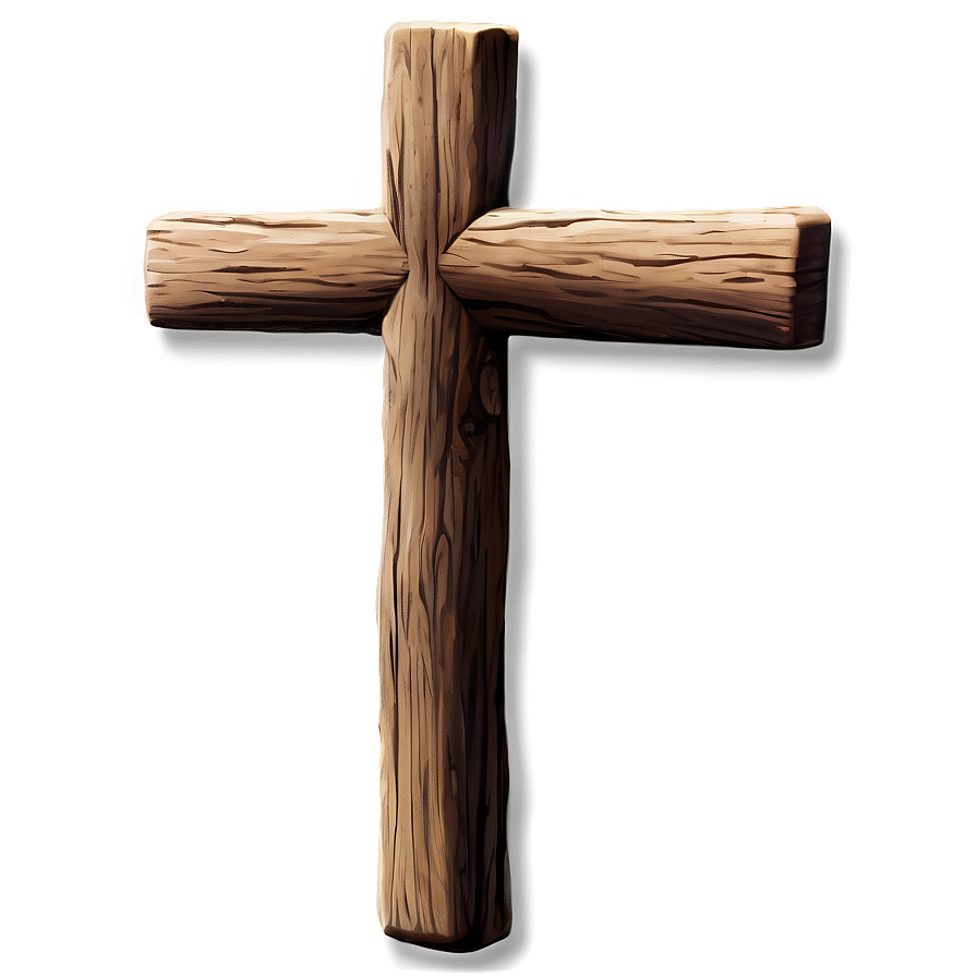 Rustic Wooden Cross Png 05252024 PNG image