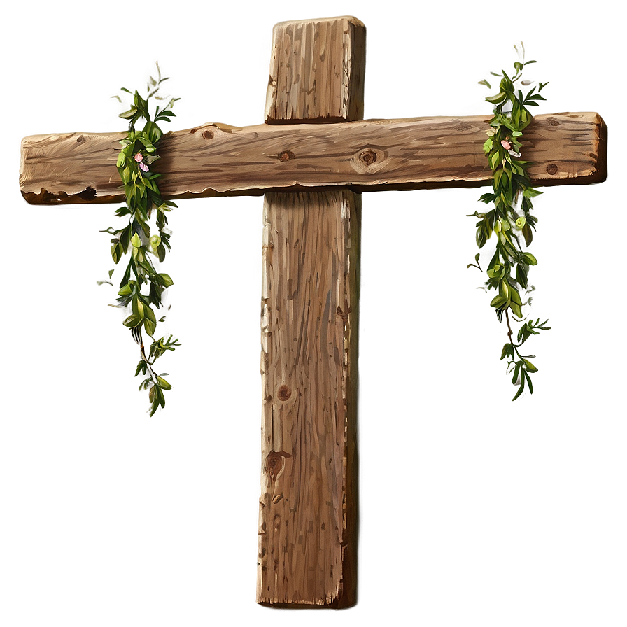 Rustic Wooden Cross Png 05252024 PNG image