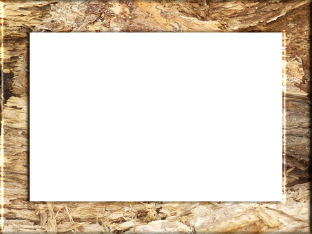 Rustic Wooden Frameon Textured Background PNG image