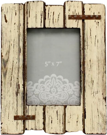 Rustic Wooden Photo Frame5x7 PNG image