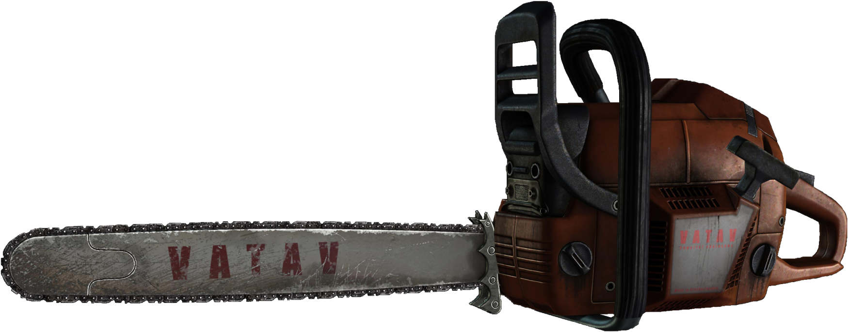 Rusty Chainsaw Isolated PNG image