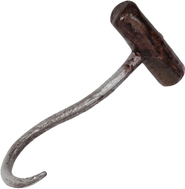 Rusty Metal Hook PNG image