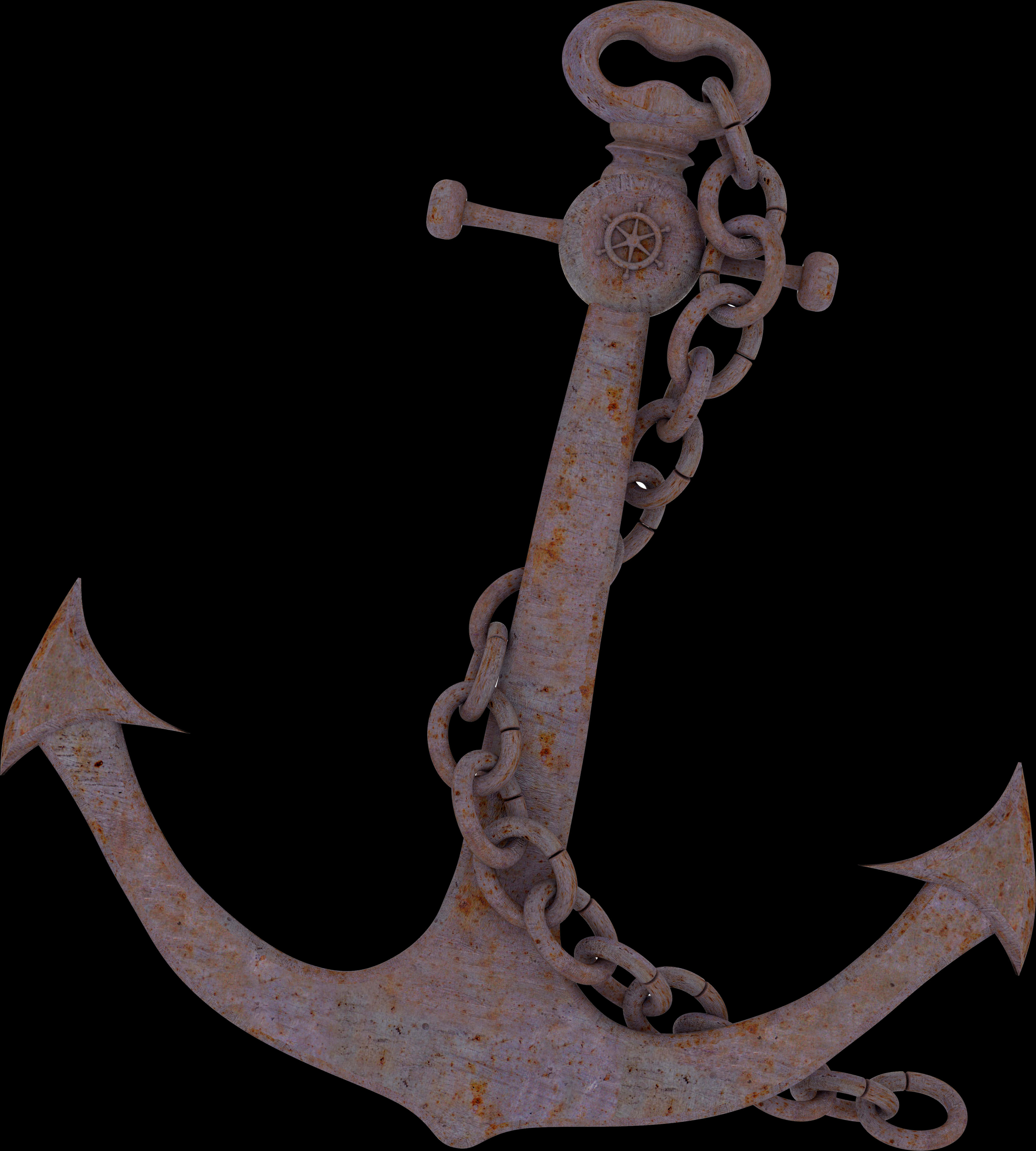 Rusty Ship Anchor PNG image