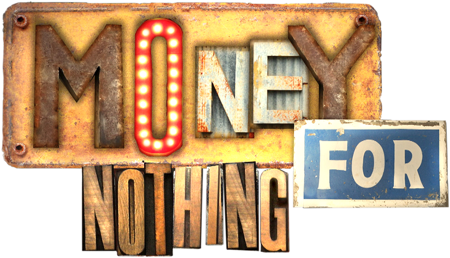 Rusty Sign Money For Nothing PNG image