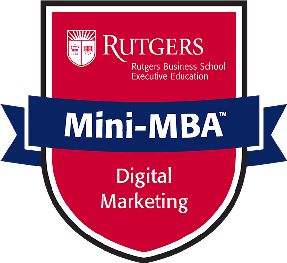 Rutgers Mini M B A Digital Marketing Logo PNG image