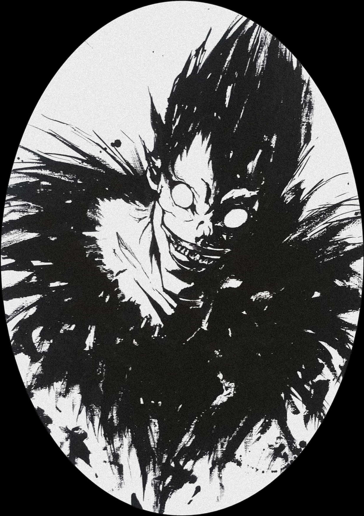 Ryuk Death Note Character Artwork PNG image
