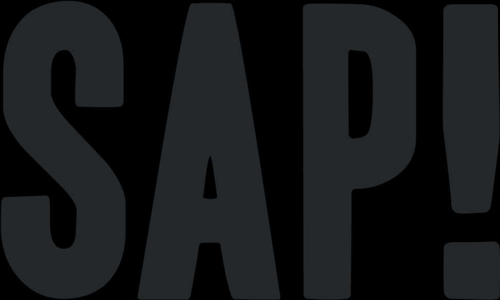 S A P Logo Black Background PNG image