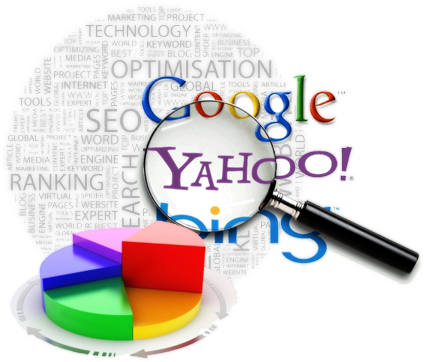 S E O Conceptsand Search Engines Visualization PNG image