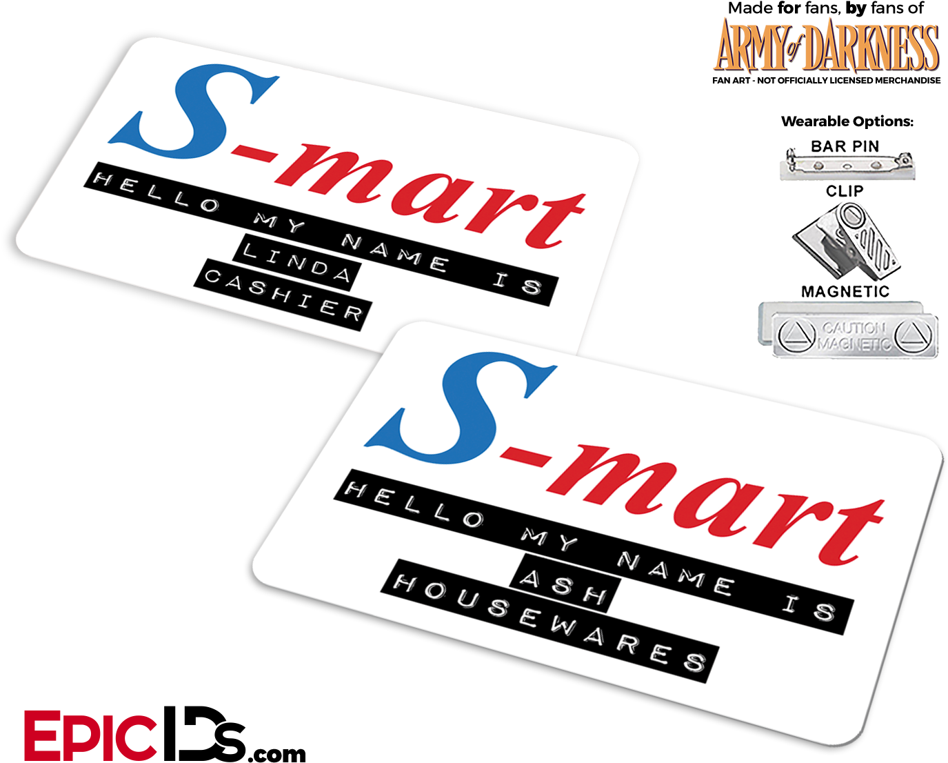 S Mart Employee Badges PNG image