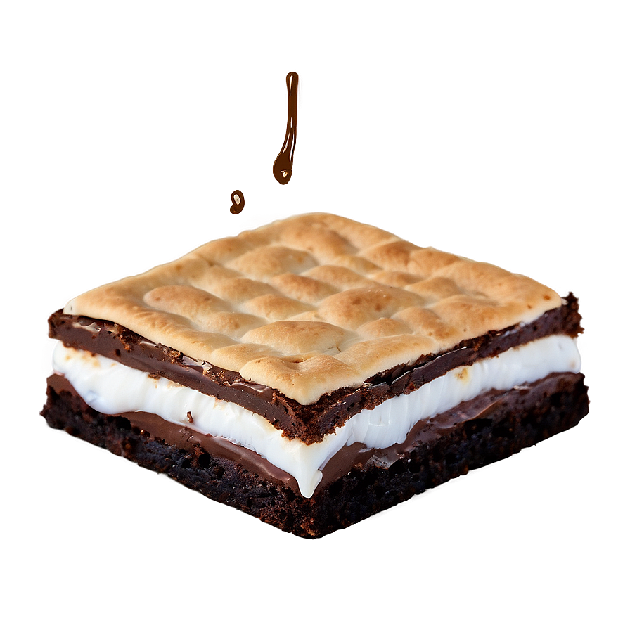 S'mores Brownie Creation Png 06122024 PNG image