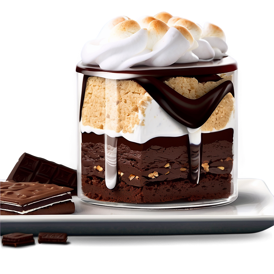 S'mores Brownie Creation Png Cjw PNG image