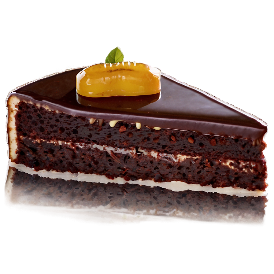 Sacher Cake Slice Png Ppy PNG image