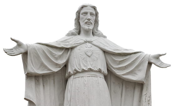 Sacred Heart Jesus Statue PNG image