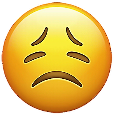 Sad Face Emoji Expression PNG image
