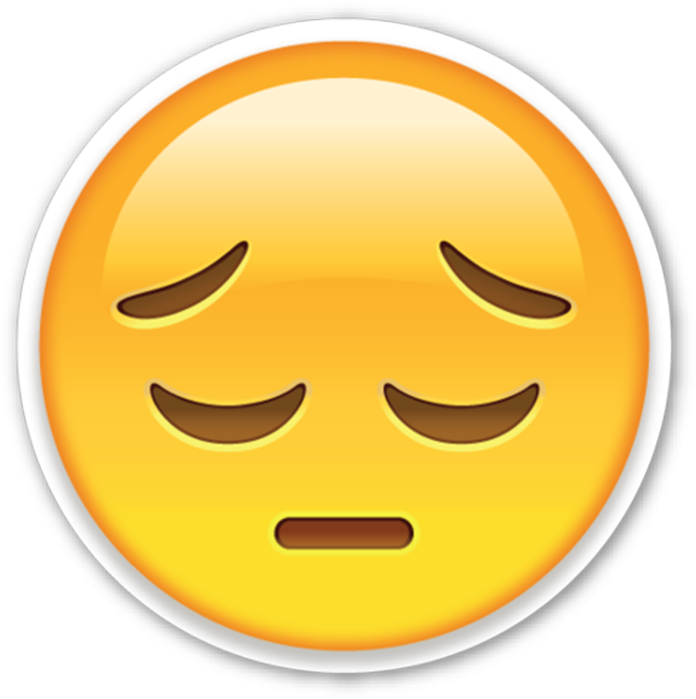 Sad Face Emoji Expression PNG image